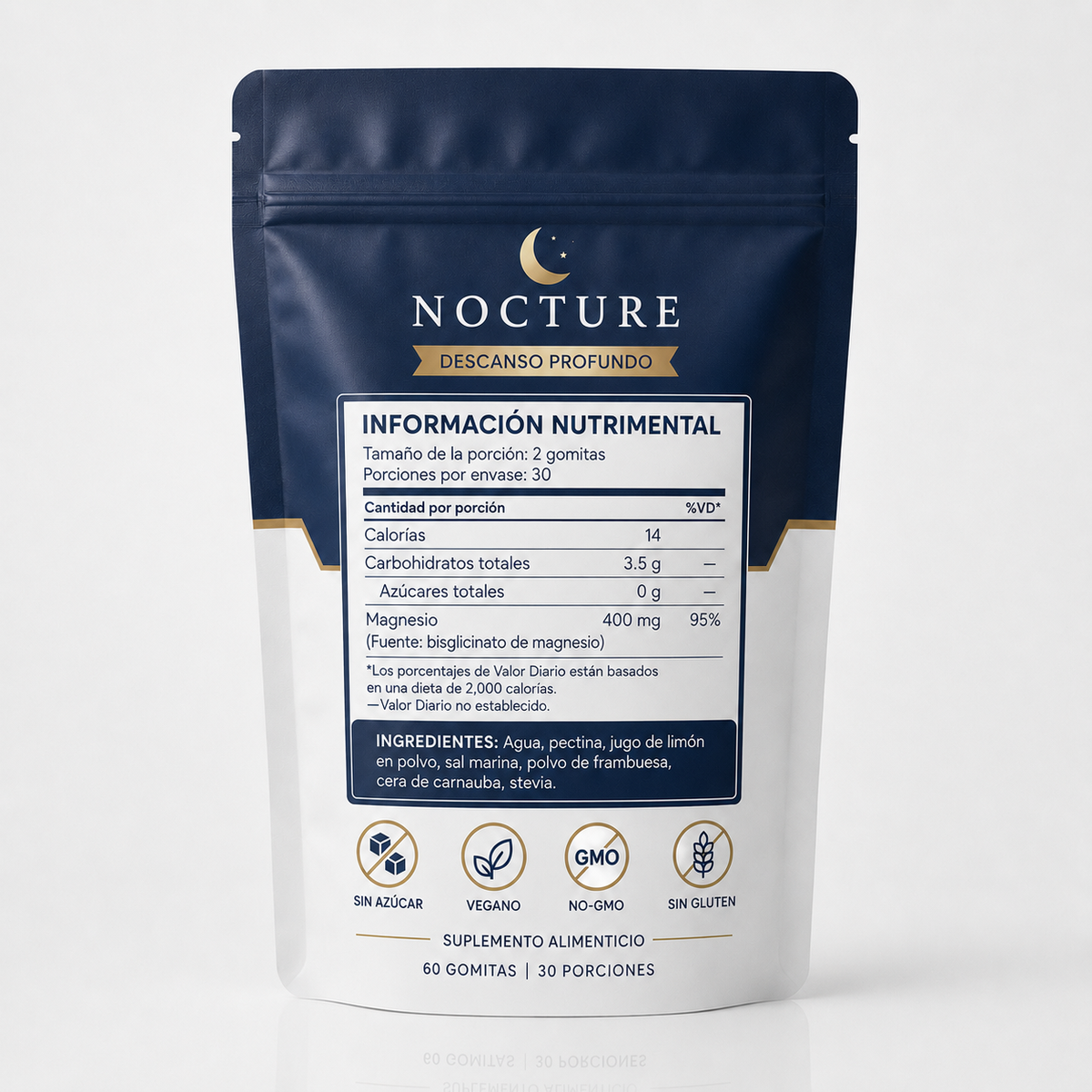 Nocture | Gomitas de bisglicinato de magnesio