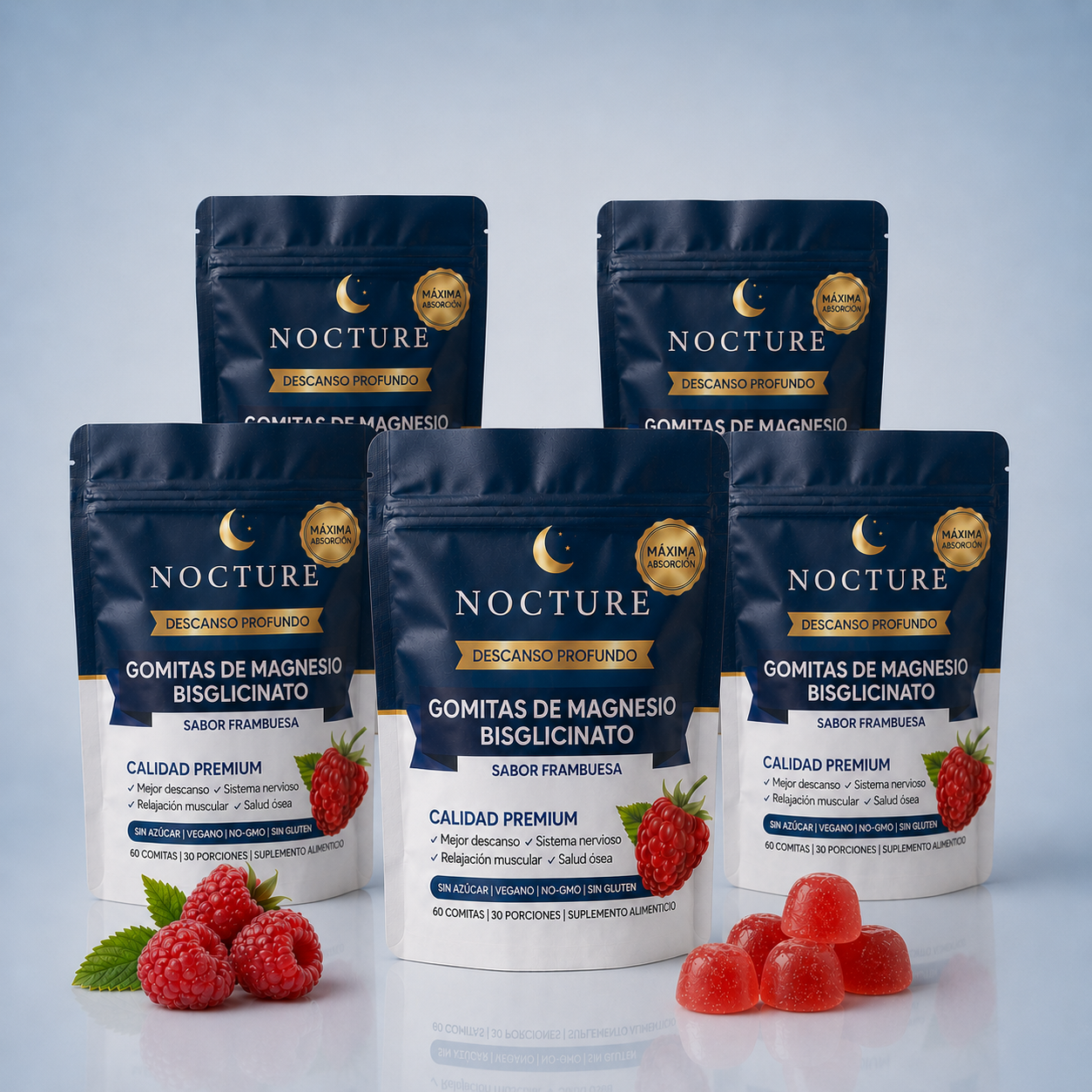 | Nocture - Gomitas de bisglicinato de magnesio