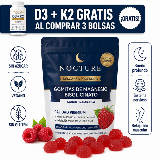 Magnesio bisglicinato para dormir toda la noche | Nocture
