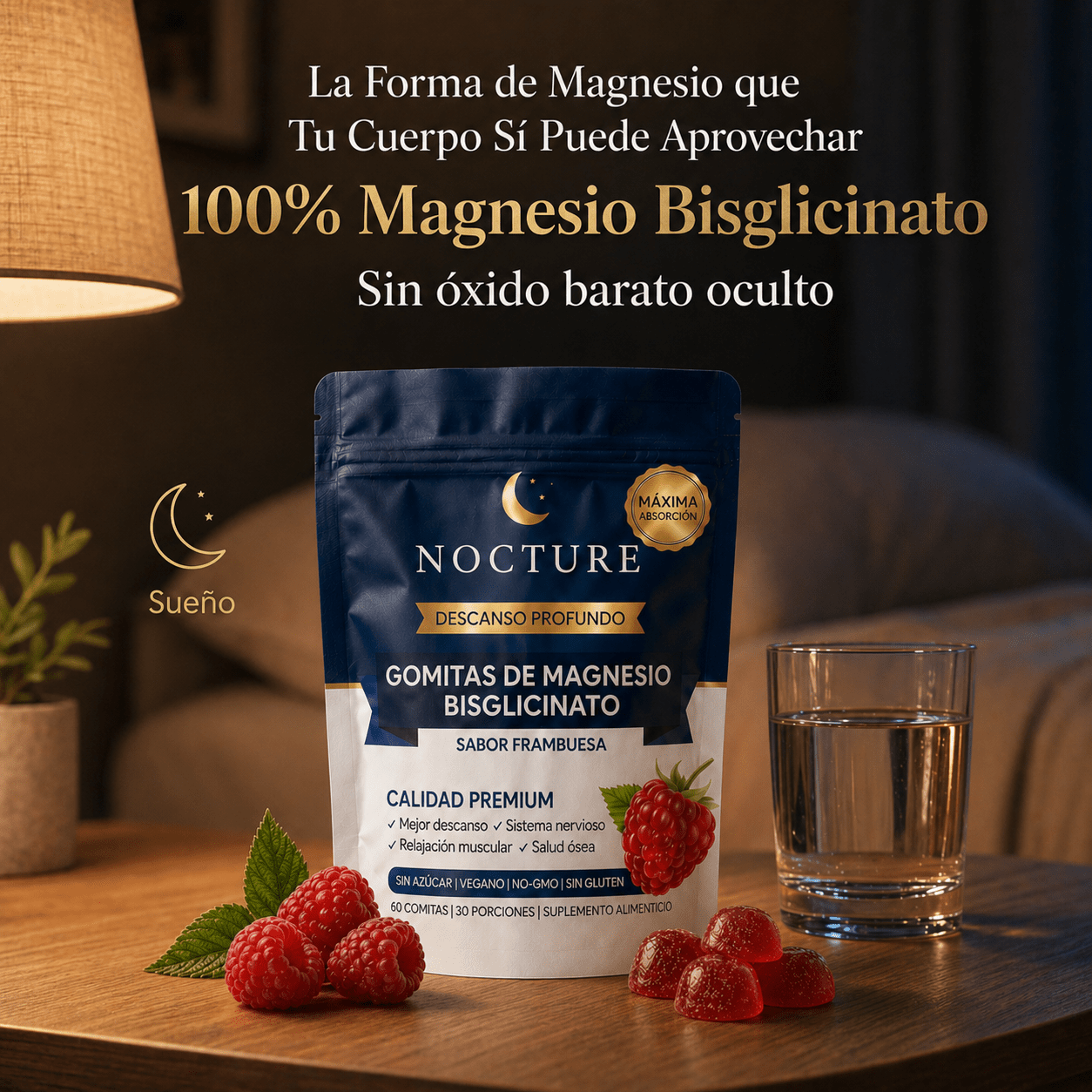 Nocture | Gomitas de bisglicinato de magnesio - Nocture